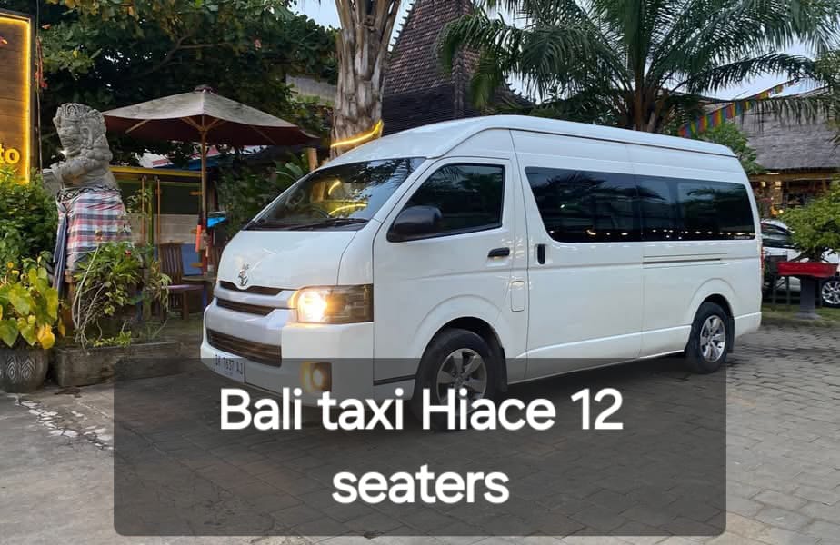 Toyota Bali Taxi application 12 seaters