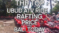 Ubud Atv rafting:-Combo ATV Ayung River rafting Bali 2026