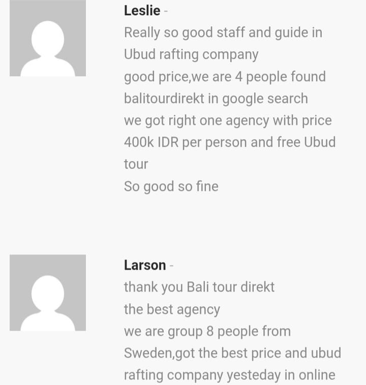 The Top review Ubud Rafting price 2026 - Balitour Direkt