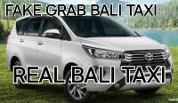Fake Grab Bali Taxi-Airport Transfers & Car Charters 2026